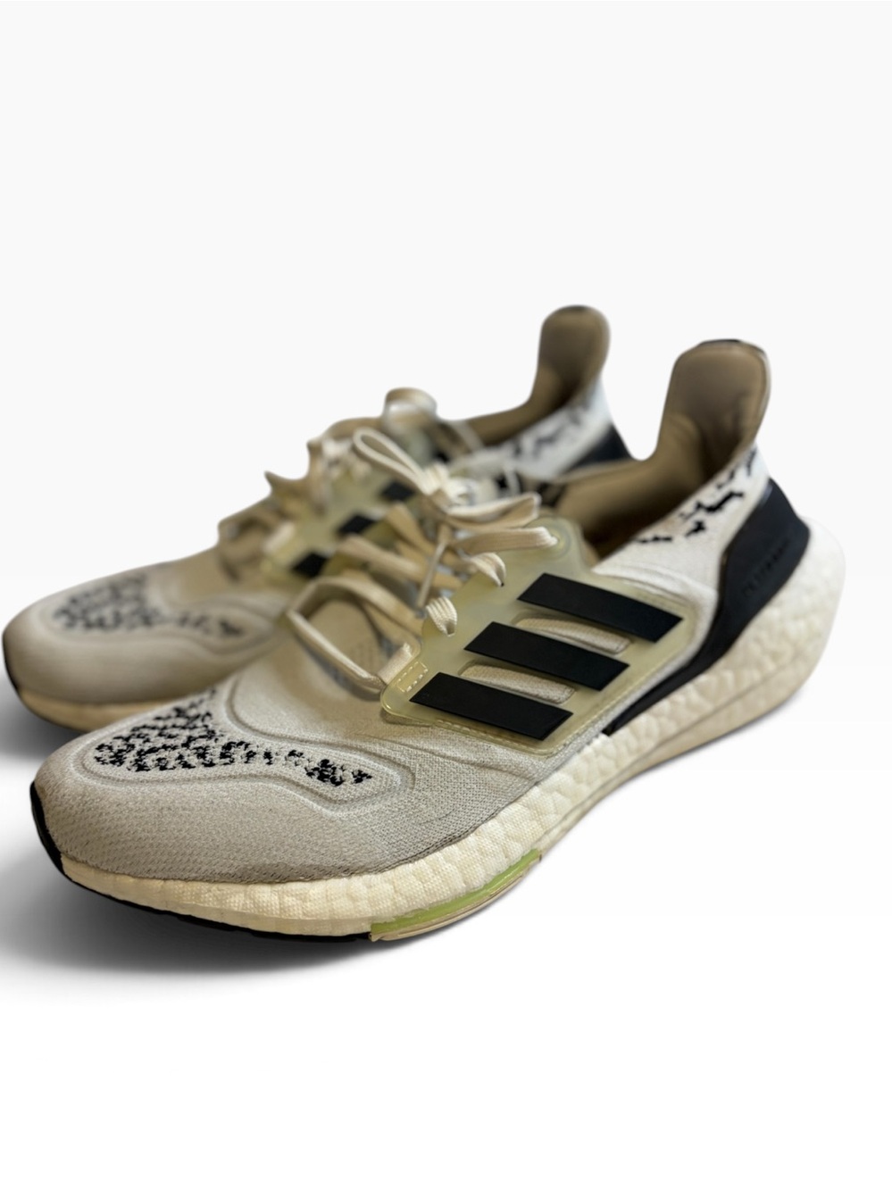 adidas Ultraboost 22 Non Dyed Zebra Men’s 9.5 GX5573 Running Shoes